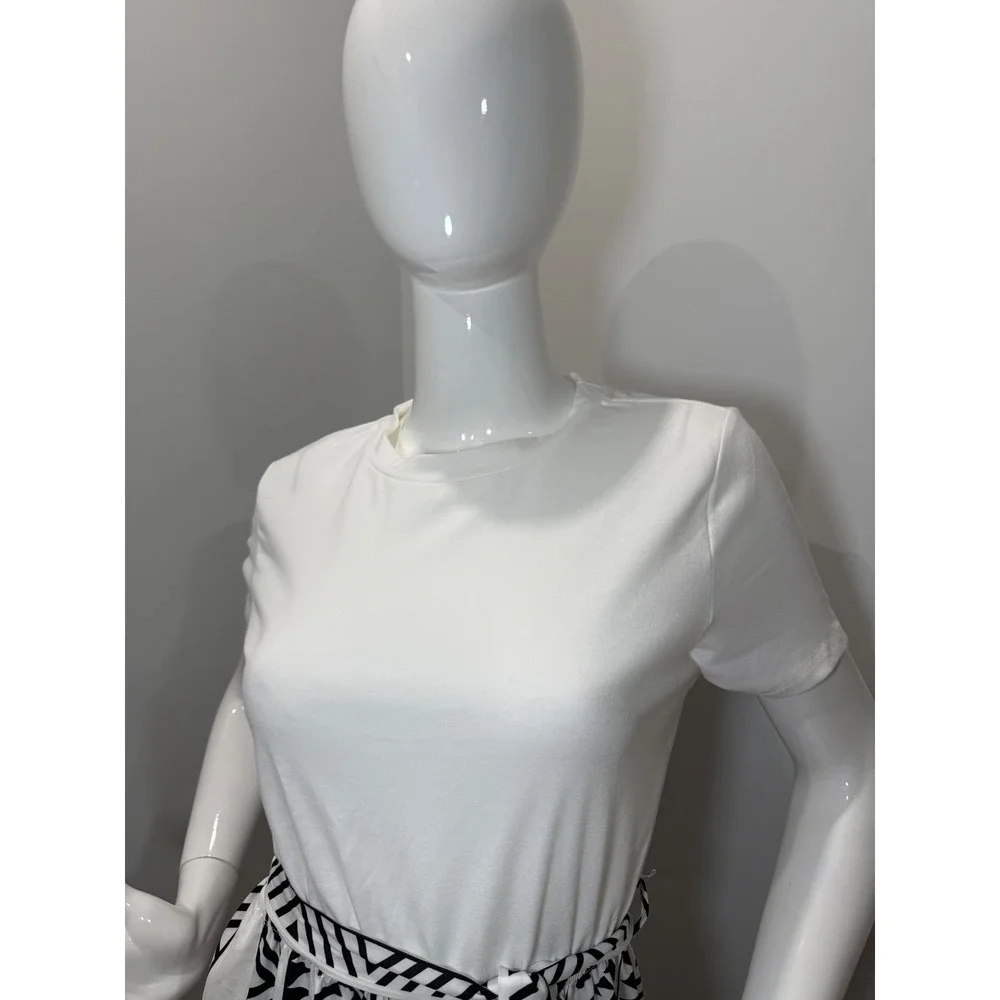 Cupshe Geo Print Belted Combo Dress‎ size L
